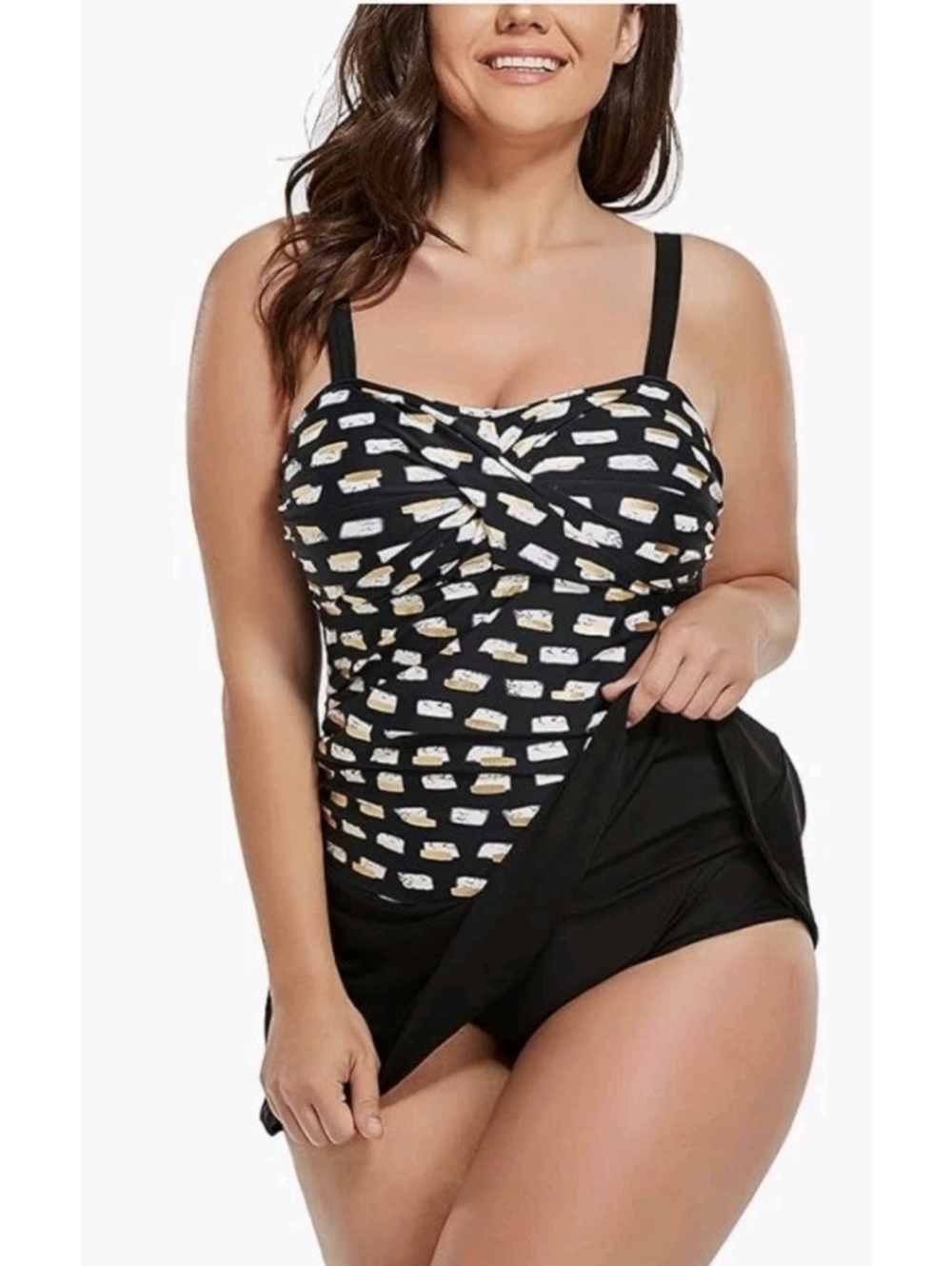 Fullfitall Swim Dress Bathing Suits One Piece Swimsuits Tummy Control Printed 12